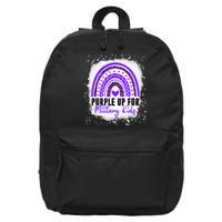 Purple Up For Military Month Of The Military Child 16 in Basic Backpack