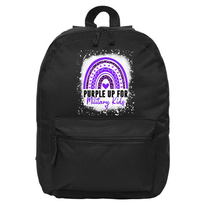 Purple Up For Military Month Of The Military Child 16 in Basic Backpack