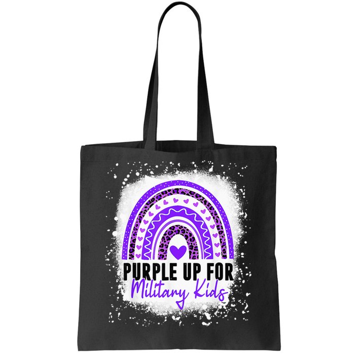 Purple Up For Military Month Of The Military Child Tote Bag