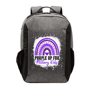 Purple Up For Military Month Of The Military Child Vector Backpack