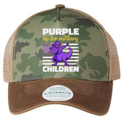Purple Up For Military Month Of The Military Children Legacy Tie Dye Trucker Hat