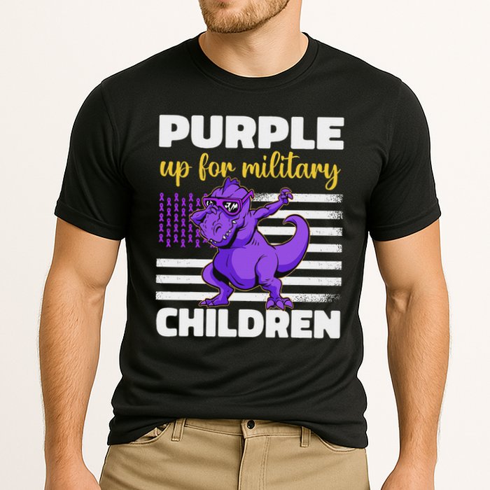 Purple Up For Military Month Of The Military Children Cooling Performance Crew T-Shirt