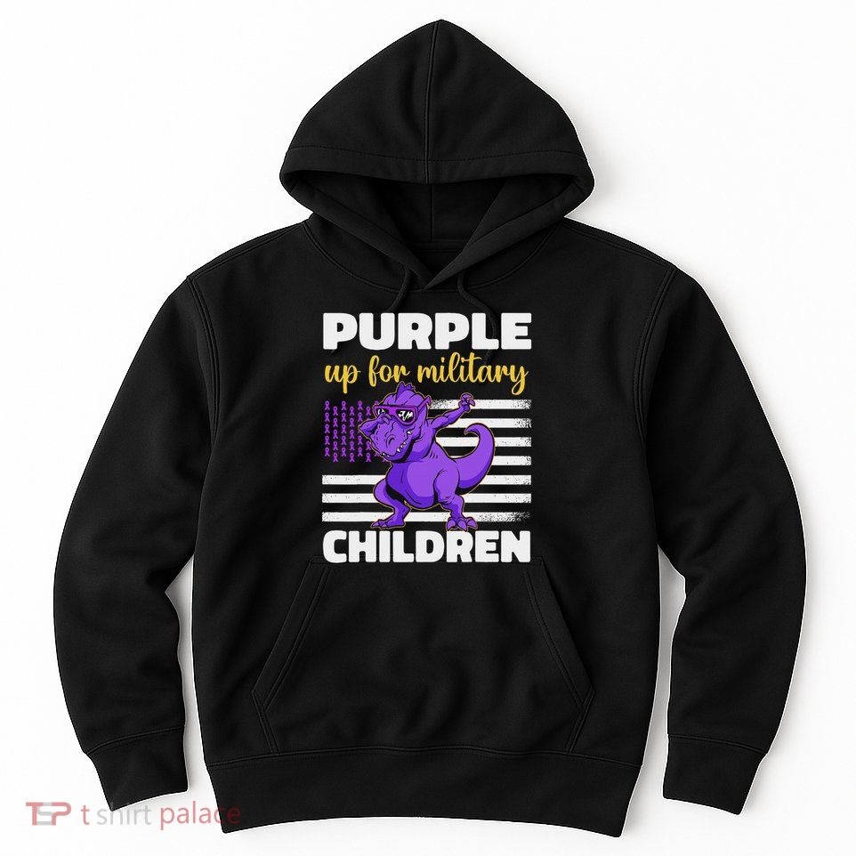 Purple Up For Military Month Of The Military Children Hoodie
