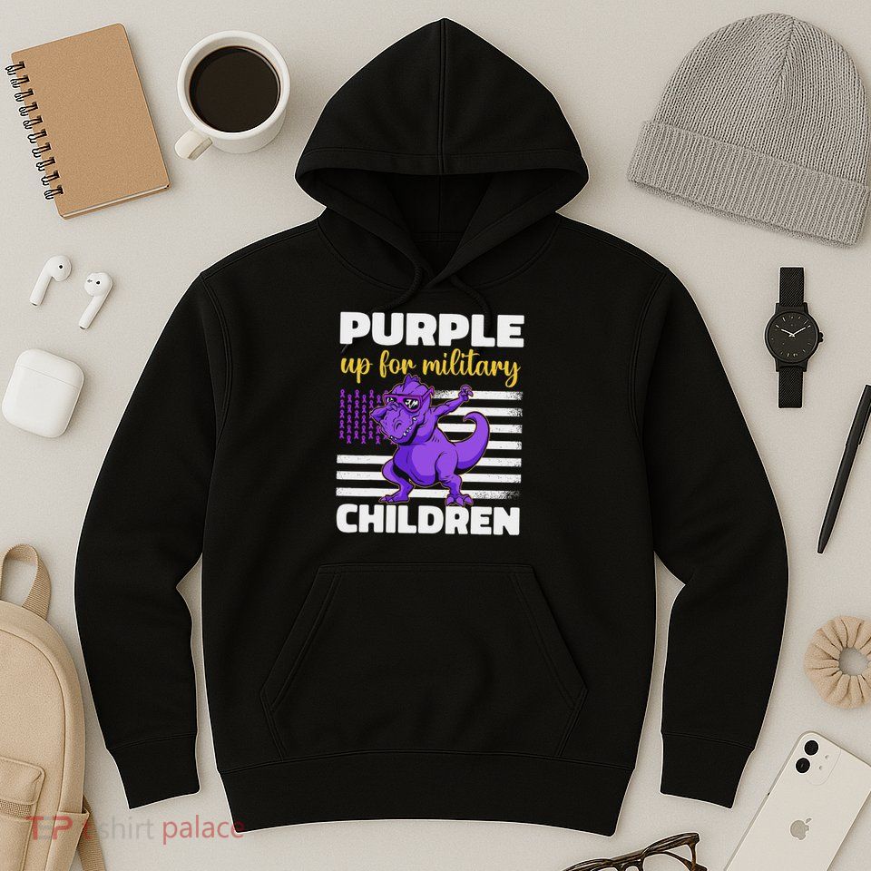 Purple Up For Military Month Of The Military Children Hoodie