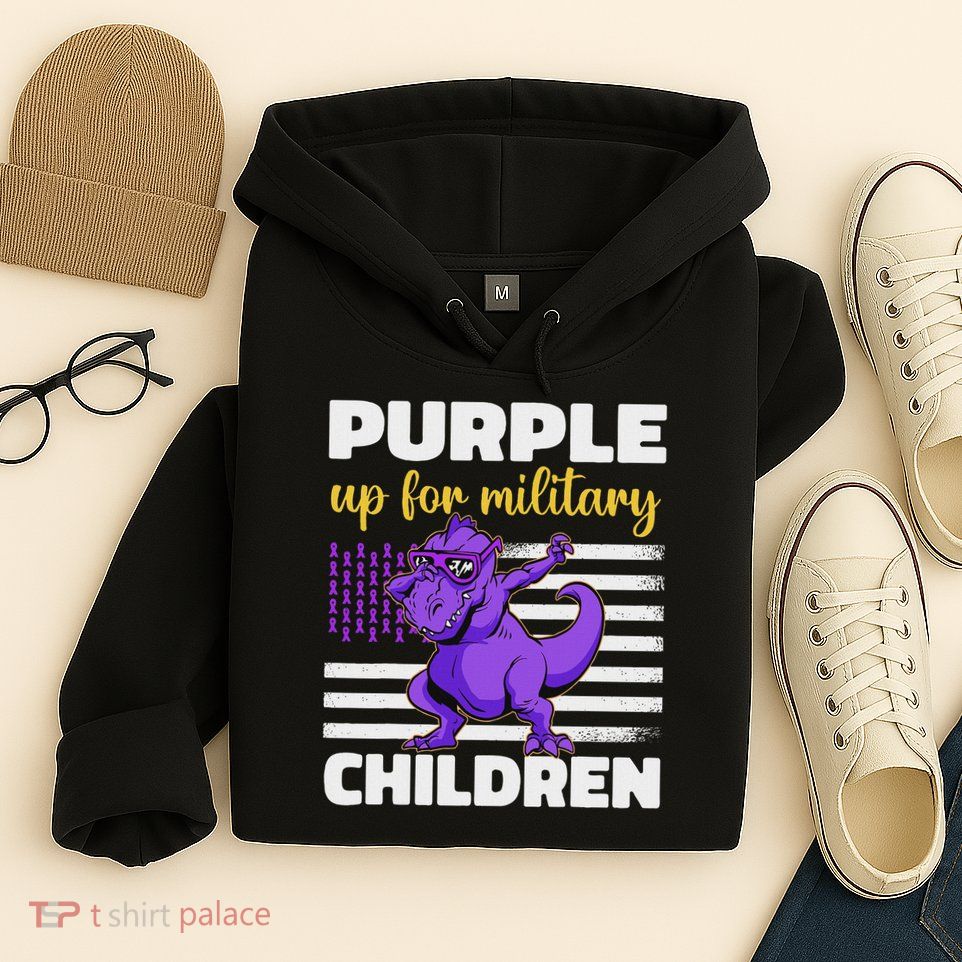 Purple Up For Military Month Of The Military Children Hoodie