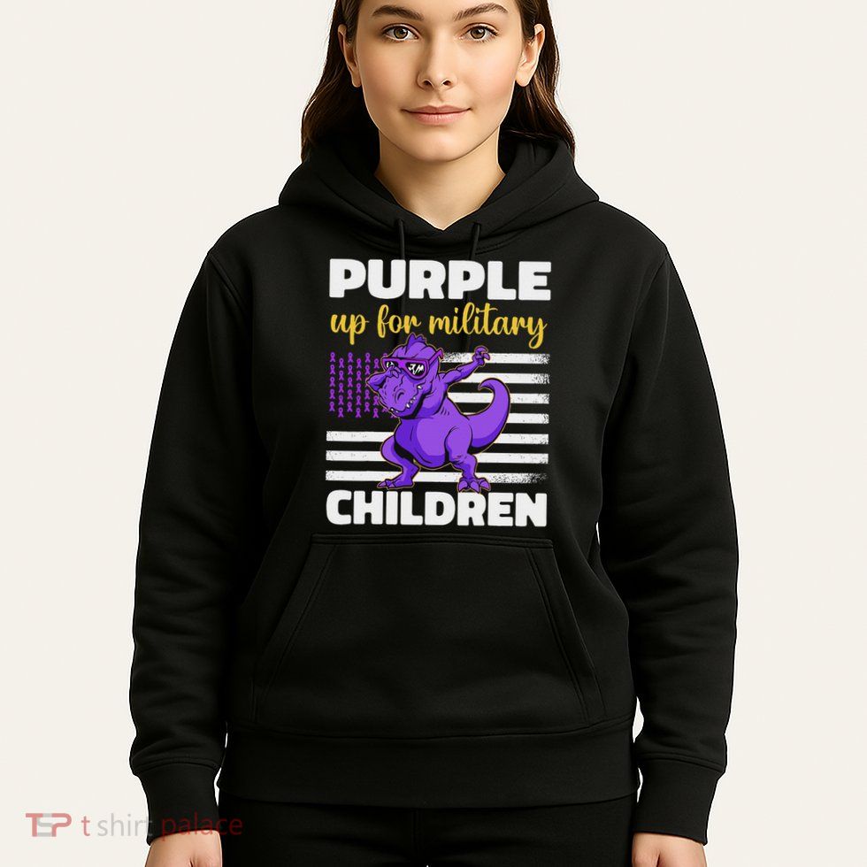Purple Up For Military Month Of The Military Children Hoodie