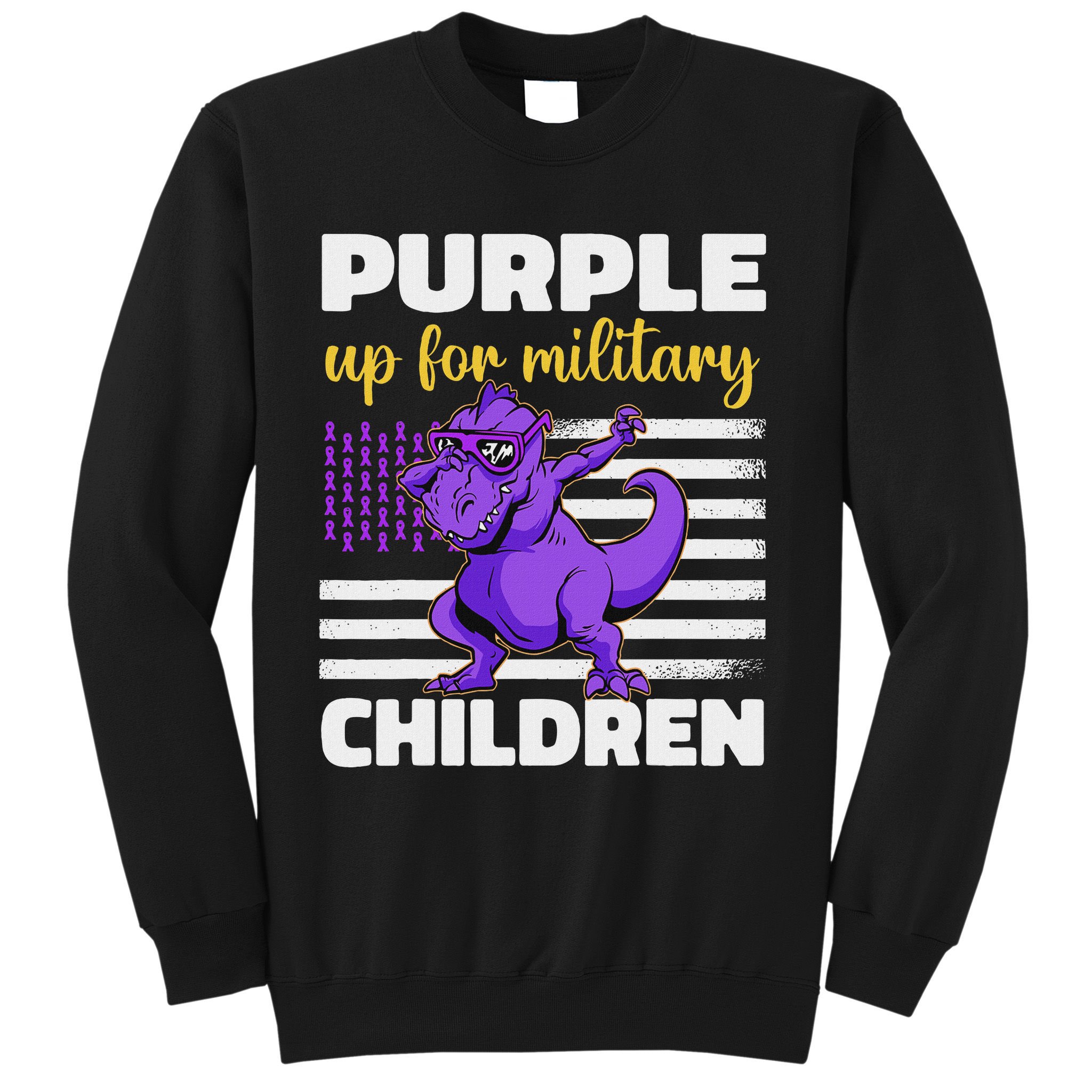 Purple Up For Military Month Of The Military Children Sweatshirt