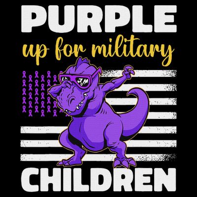 Purple Up For Military Month Of The Military Children T-Shirt