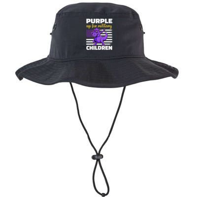 Purple Up For Military Month Of The Military Children Bucket Hat