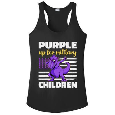 Purple Up For Military Month Of The Military Children Ladies PosiCharge Competitor Racerback Tank