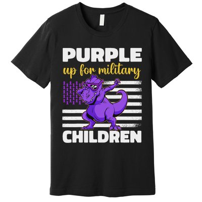 Purple Up For Military Month Of The Military Children Premium T-Shirt