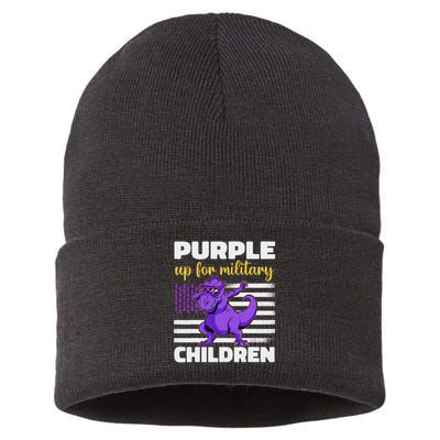 Purple Up For Military Month Of The Military Children Sustainable Knit Beanie