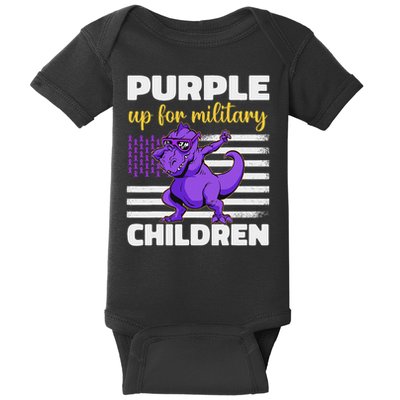 Purple Up For Military Month Of The Military Children Baby Bodysuit