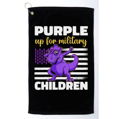 Purple Up For Military Month Of The Military Children Golf Towel