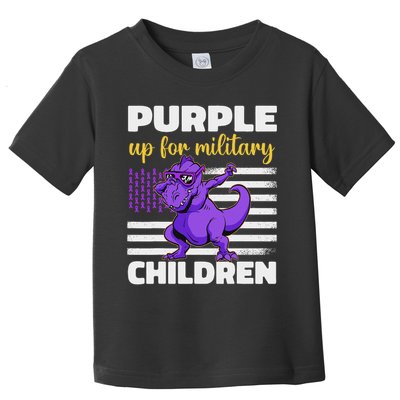 Purple Up For Military Month Of The Military Children Toddler T-Shirt