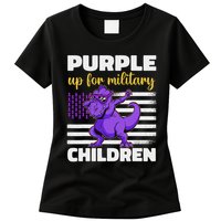Purple Up For Military Month Of The Military Children Womens T-Shirt