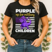 Purple Up For Military Month Of The Military Children Womens T-Shirt