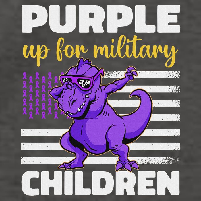 Purple Up For Military Month Of The Military Children Vector Backpack