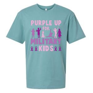 Purple Up For Military Month Of The Military Child Sueded Cloud Jersey T-Shirt