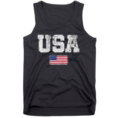 Patriotic Usa Flag 4th Of July Tank Top