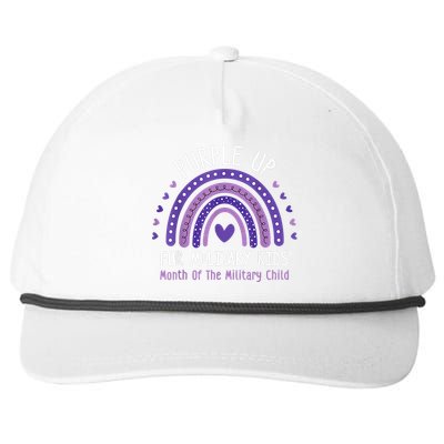 Purple Up For Military Month of the Military Child Snapback Five-Panel Rope Hat