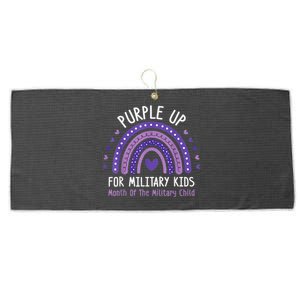 Purple Up For Military Month of the Military Child Large Microfiber Waffle Golf Towel