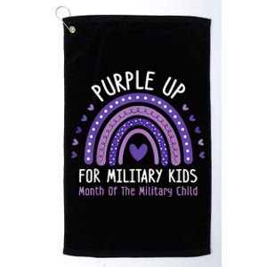 Purple Up For Military Month of the Military Child Platinum Collection Golf Towel