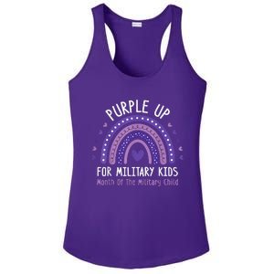 Purple Up For Military Month of the Military Child Ladies PosiCharge Competitor Racerback Tank