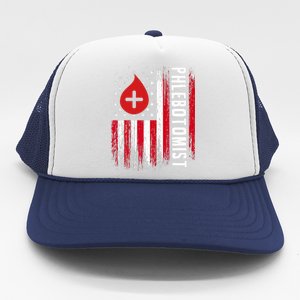 Phlebotomist US Flag Syringe Blood Veins Phlebotomy Tech Trucker Hat