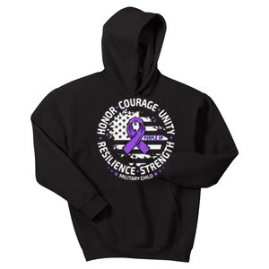 Purple Up For Military Month Of Military Kids Hoodie