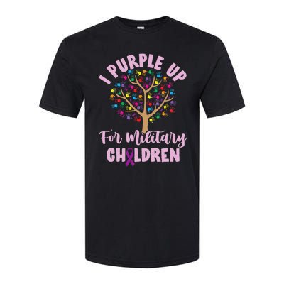 Purple Up For Military Children Tree Month Of Military Child Softstyle® CVC T-Shirt