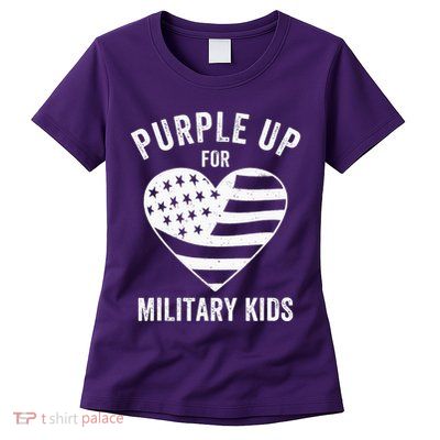 Purple Up For Military Child Month Womens T-Shirt