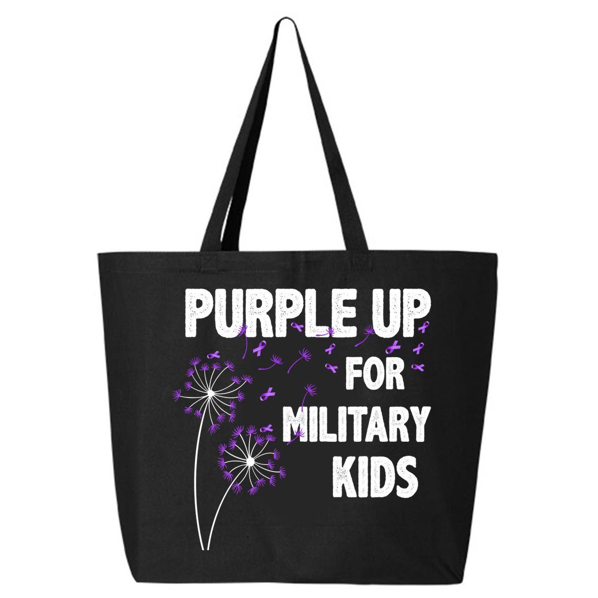 Purple Up For Military Child Month 25L Jumbo Tote