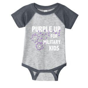 Purple Up For Military Child Month Infant Baby Jersey Bodysuit