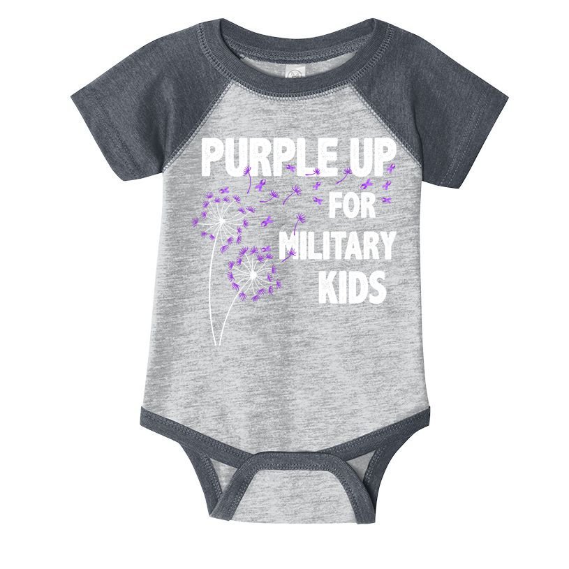 Purple Up For Military Child Month Infant Baby Jersey Bodysuit