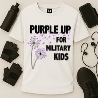 Purple Up For Military Child Month Cooling Performance Crew T-Shirt