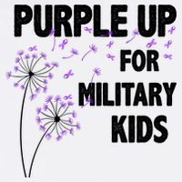 Purple Up For Military Child Month Cooling Performance Crew T-Shirt