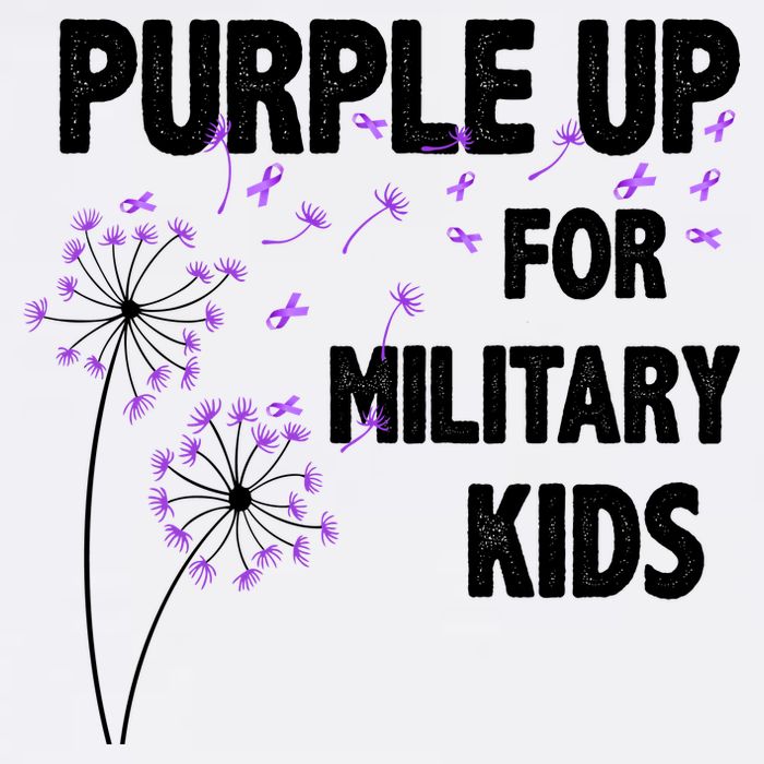 Purple Up For Military Child Month Cooling Performance Crew T-Shirt