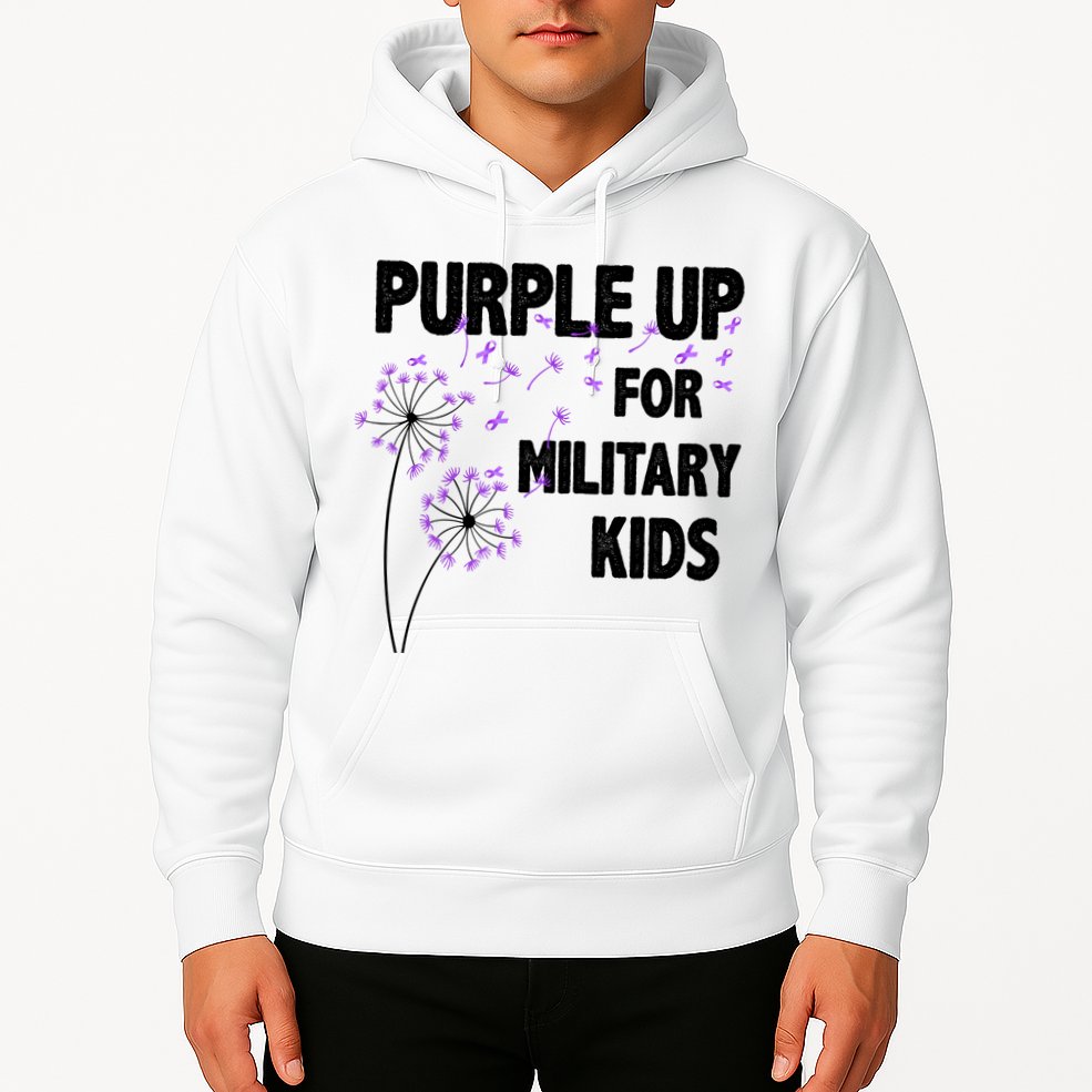 Purple Up For Military Child Month Hoodie