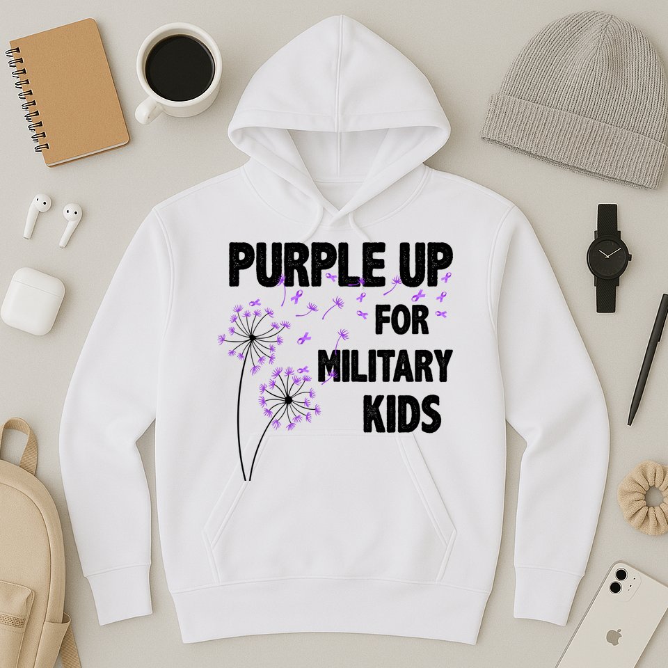 Purple Up For Military Child Month Hoodie