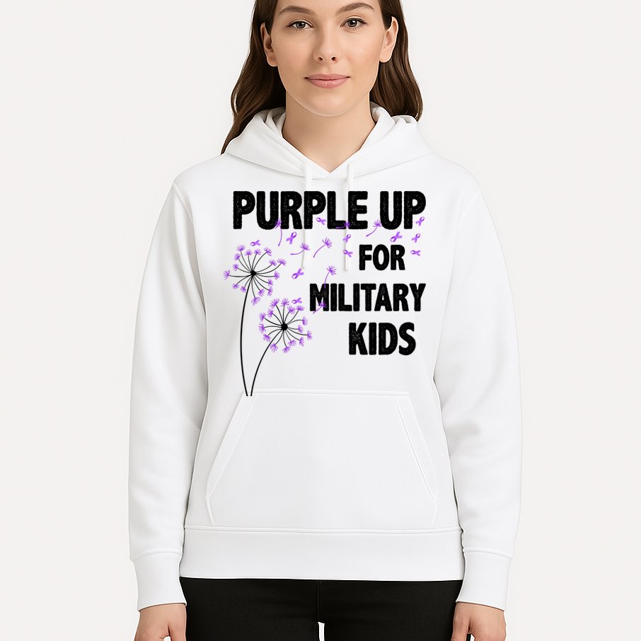 Purple Up For Military Child Month Hoodie