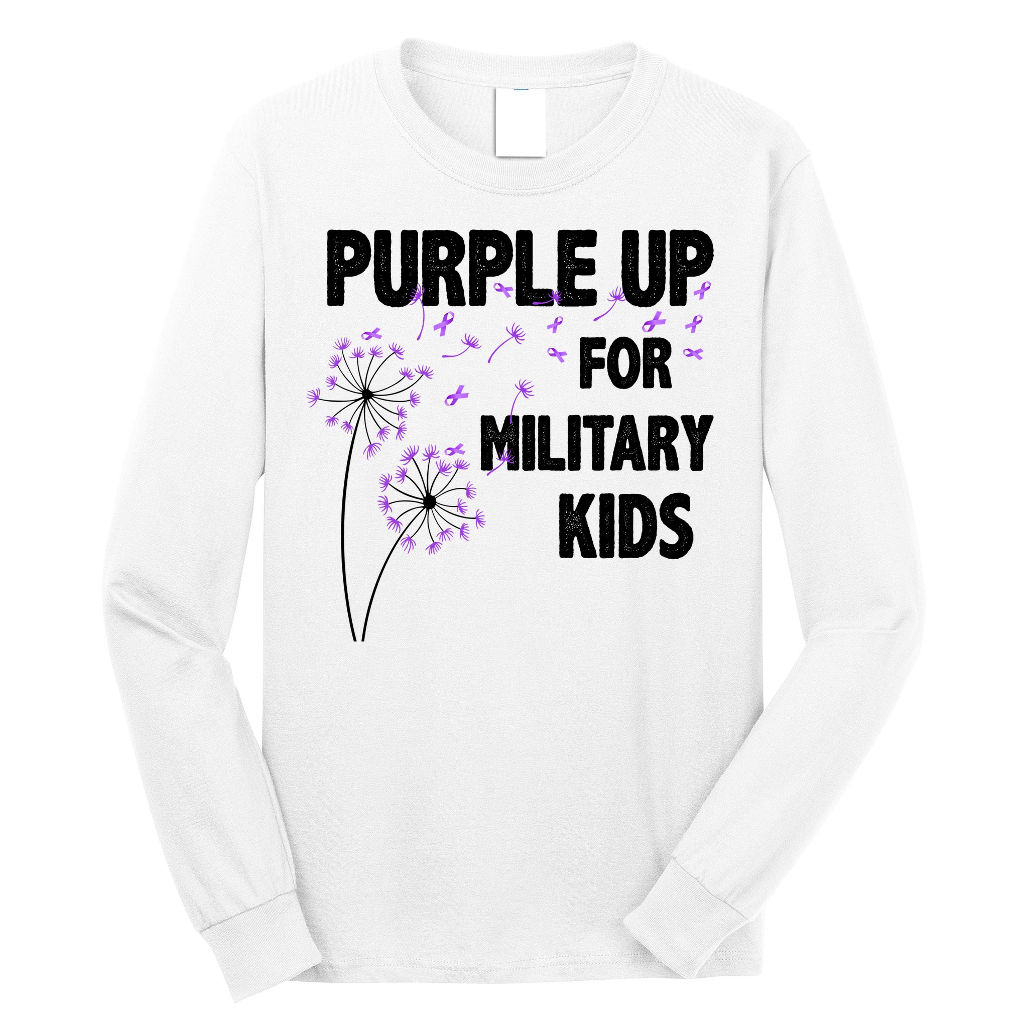 Purple Up For Military Child Month Long Sleeve Shirt