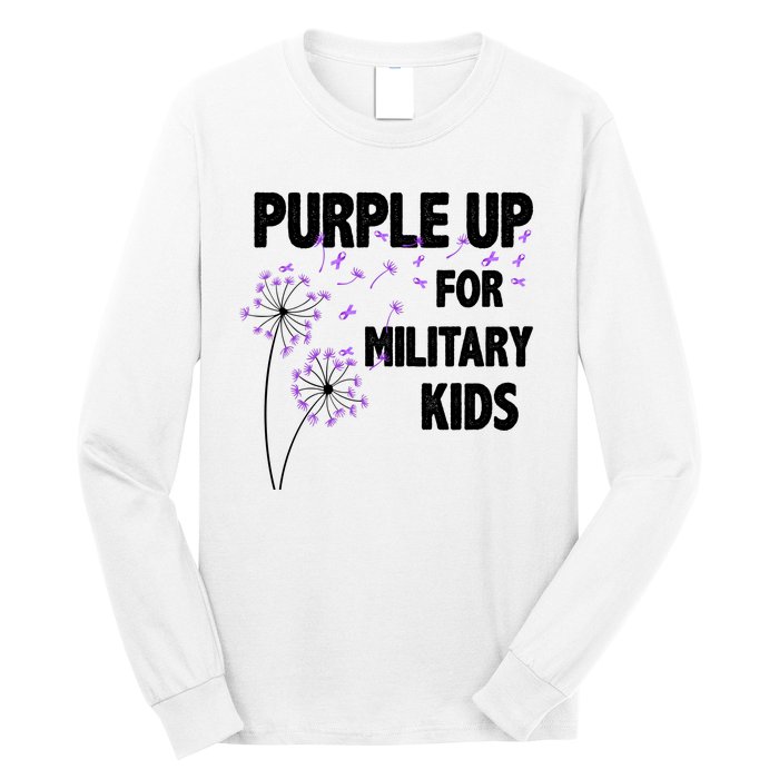 Purple Up For Military Child Month Long Sleeve Shirt