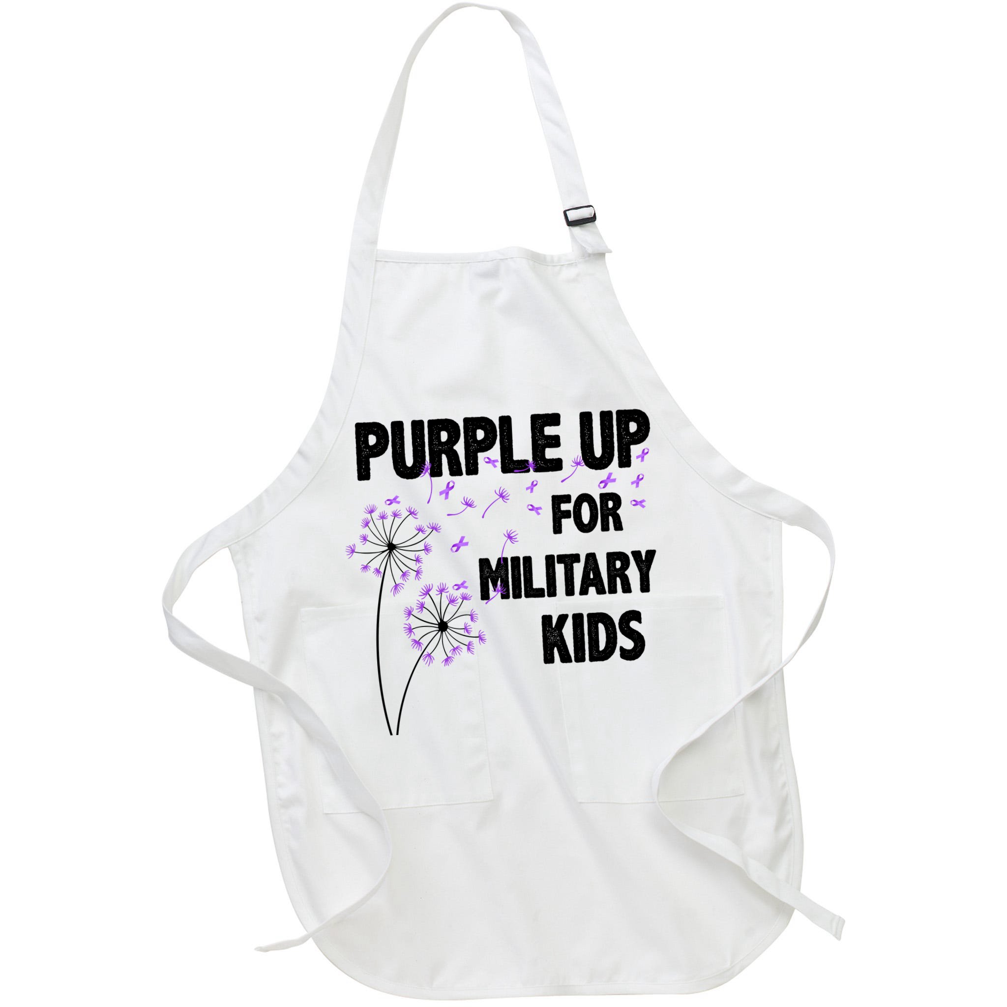 Purple Up For Military Child Month Apron