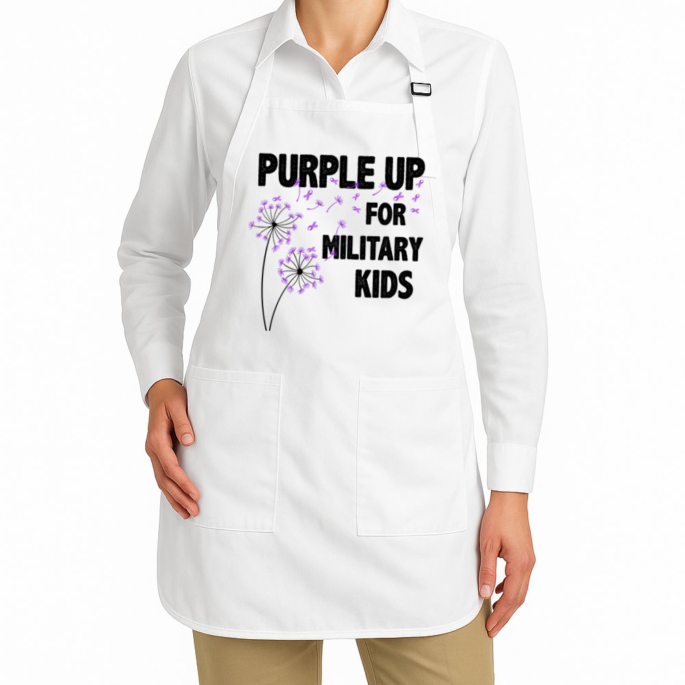 Purple Up For Military Child Month Apron