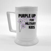 Purple Up For Military Child Month Beer Stein