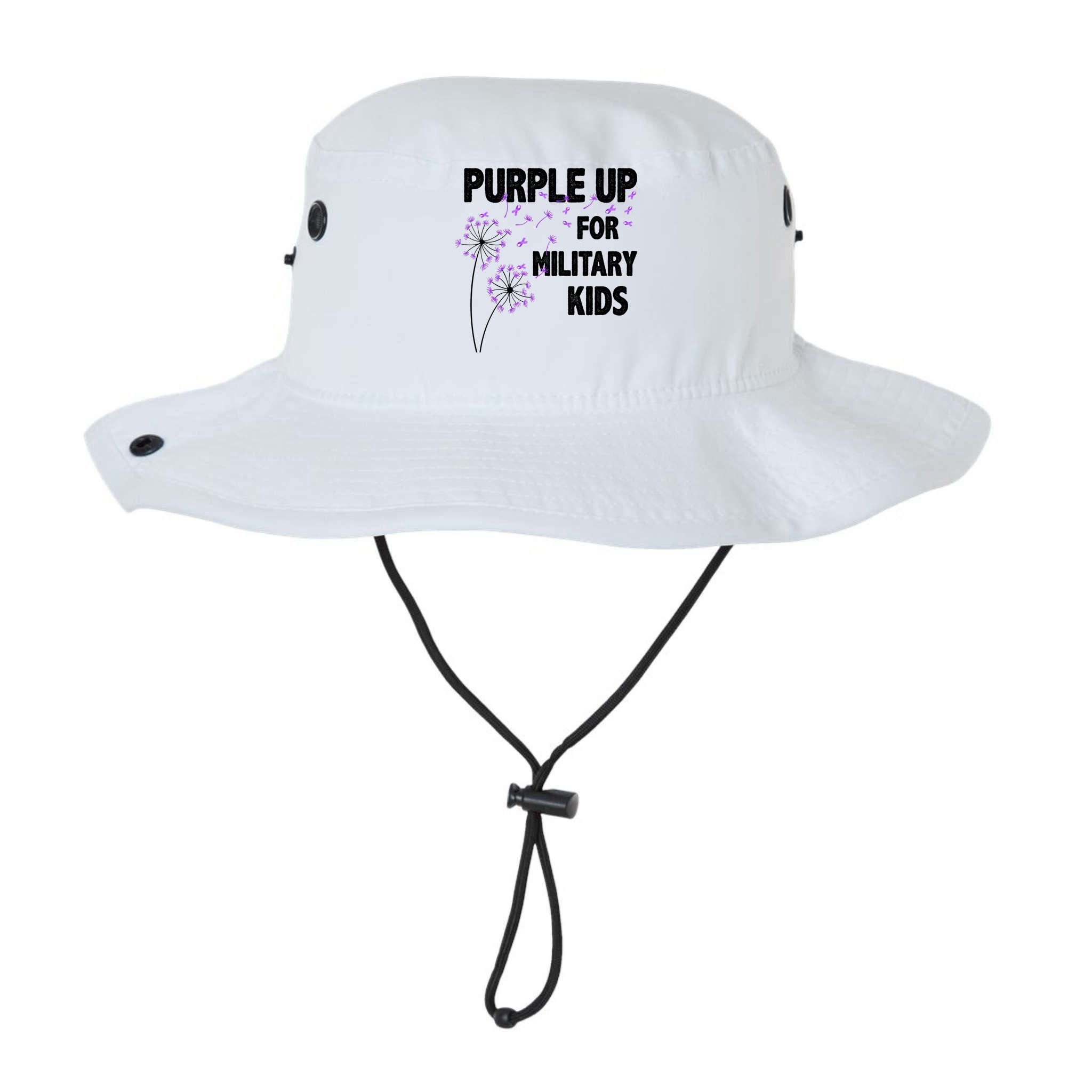 Purple Up For Military Child Month Bucket Hat