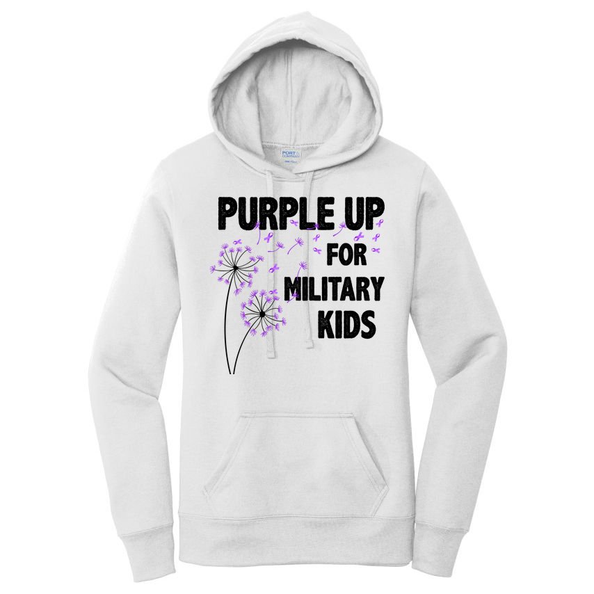 Purple Up For Military Child Month Women's Pullover Hoodie