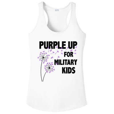 Purple Up For Military Child Month Ladies PosiCharge Competitor Racerback Tank