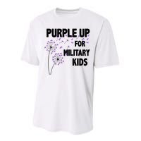 Purple Up For Military Child Month Performance Sprint T-Shirt